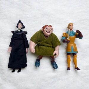 Disney Hunchback Of Notre Dame 1996 Burger King Toys Quasimodo, Frollo, Phoebus